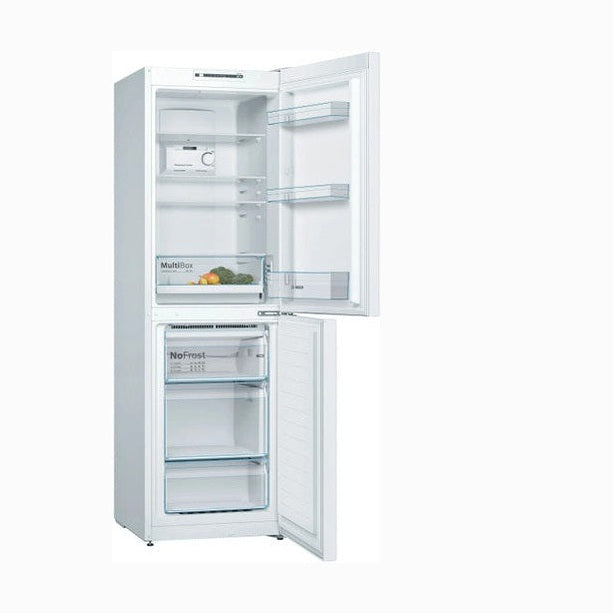 Bosch Series 2 free-standing fridge-freezer with freezer - White | KGN34NWEAG