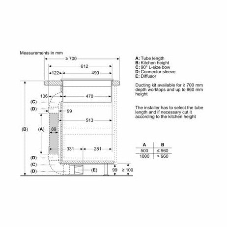 Bosch Series 4 80cm Induction hob with integrated ventilation system | PVS811B16E
