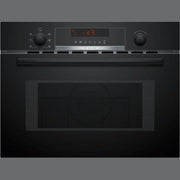 Bosch Series 4 Built-in microwave oven with hot air - Black | CMA583MB0B