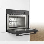 Bosch Series 4 Built-in microwave oven with hot air - Black | CMA583MB0B