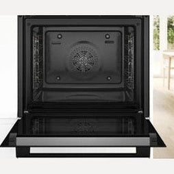 Bosch Series 4 Built-in oven with added steam function - Black | HQA574BB3B