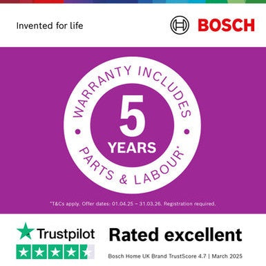 Bosch Series 4 Free Standing Dishwasher 60cm - Brushed Steel | SMS4EMI06G