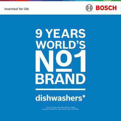 Bosch Series 4 Free Standing Dishwasher 60cm - Brushed Steel | SMS4EMI06G
