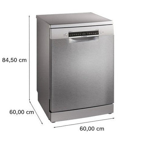 Bosch Series 4 Free Standing Dishwasher 60cm - Brushed Steel | SMS4EMI06G