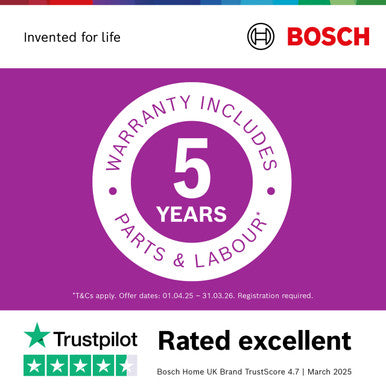 Bosch Series 4 Free Standing Dishwasher 60cm - White | SMS4EMW06G