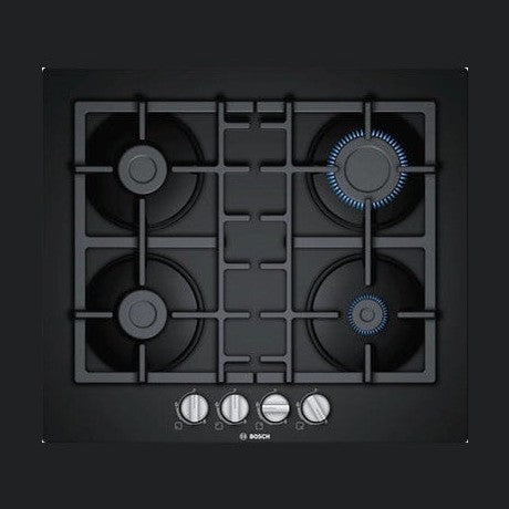 Bosch Series 4 Gas Hob 60cm Tempered glass - Black | PNP6B6B90
