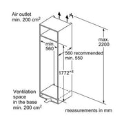 Bosch Series 6 built-in fridge | KIR81ADD0G