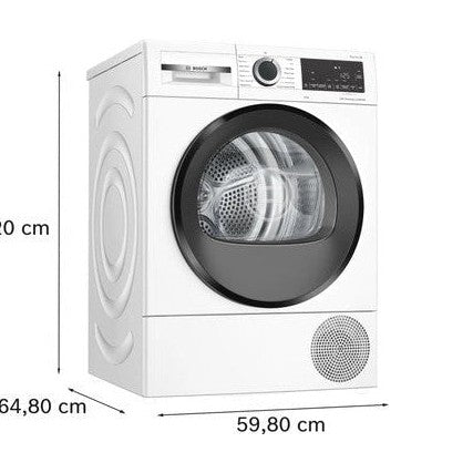 Bosch Series 6 Heat pump tumble dryer 9 kg - White | WQG24500GB