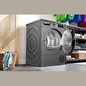 Bosch Series 6 Heat Pump Tumble Dryer 9kg - Graphite Grey | WQG245R9GB