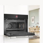 Bosch Series 8 Built-in compact oven with microwave function - Black | CMG7241B1B