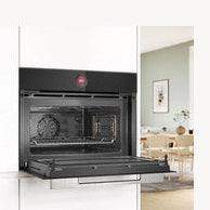 Bosch Series 8 Built-in compact oven with microwave function - Black | CMG7241B1B
