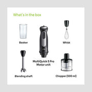 Braun MultiQuick 5 Pro Hand blender - Black | MQ55236M