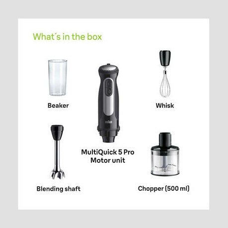 Braun MultiQuick 5 Pro Hand blender - Black | MQ55236M