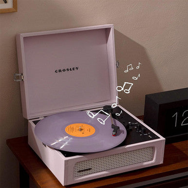 Crosley CR8017B-AM4 Voyager 2-Way Bluetooth Record Player Ã¢â‚¬â€œ Amethyst