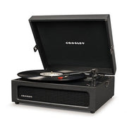 Crosley CR8017B-BK Voyager Portable Turntable with Bluetooth Receiver and Built-in Speakers Black