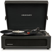 Crosley CR8017B-BK Voyager Portable Turntable with Bluetooth Receiver and Built-in Speakers Black