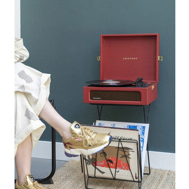 Crosley CR8017B-BUR Voyager 2-Way Bluetooth Record Player - Burgundy