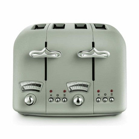 DeLonghi Argento 4 Slice Green Toaster | CT04.GR