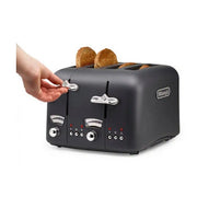 DeLonghi Argento Silva Grey 4 Slice Toaster | CT04.GY