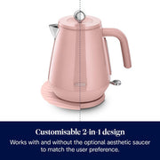 DeLonghi Eclettica 1.7L Kettle - Pink | KBY3001.PK