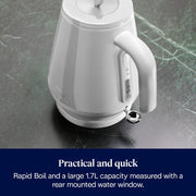 DeLonghi Eclettica 1.7L Kettle - White | KBY3001.W