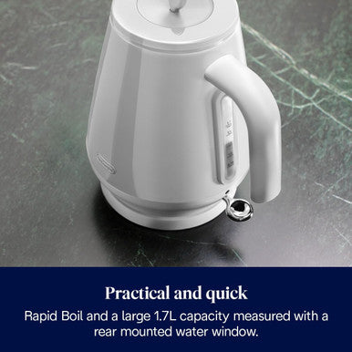 DeLonghi Eclettica 1.7L Kettle - White | KBY3001.W