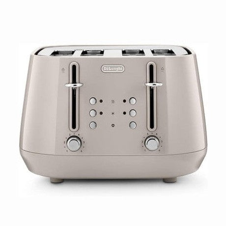 DeLonghi Eclettica 4 Slice Toaster - Beige | CTY4003.BG