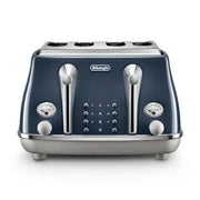 DeLonghi Icona Capitals 4 Slice Blue Toaster | CTOC4003.BL