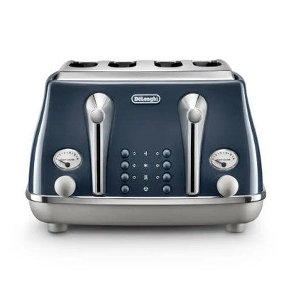DeLonghi Icona Capitals 4 Slice Blue Toaster | CTOC4003.BL