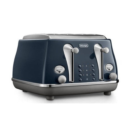 DeLonghi Icona Capitals 4 Slice Blue Toaster | CTOC4003.BL