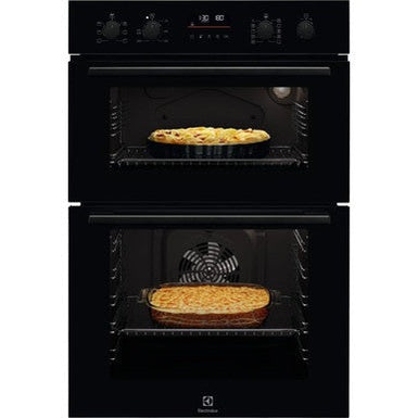 Electrolux Built-in Electric Double Multifunction Oven - Black | EDFDC46K