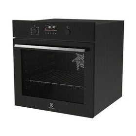 Electrolux Built-In Pyrolytic Multifunction Oven with Air Fry Function - Black | EOM6P46K