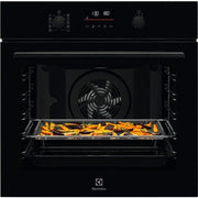 Electrolux Built-In Pyrolytic Multifunction Oven with Air Fry Function - Black | EOM6P46K