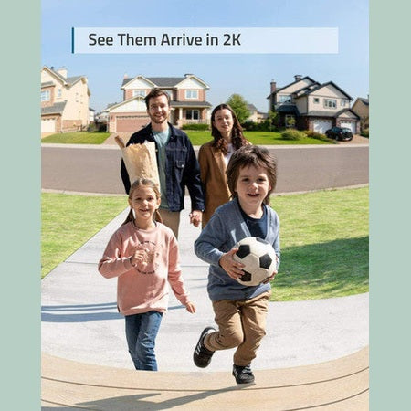 Eufy Video Doorbell 2K Battery-Powered with HomeBase 2 | E82101W4