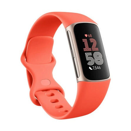 Fitbit Charge 6 Coral Band / Champagne Gold Aluminium Case | 79-GA05184-GB