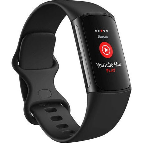 Fitbit Charge 6 Obsidian Band / Black Aluminum Case | 79-GA05183-GB