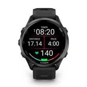 Garmin Forerunner 970 Smartwatch - Black Case and Black/Translucent Whitestone Band | 010-02969-10