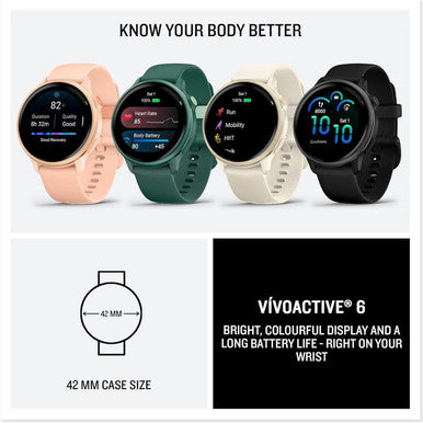 Garmin vivoactive 6 Smartwatch - Pink Dawn | 010-02985-03