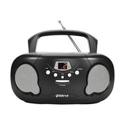 Groov-e GVPS733/BK Original Boombox Portable CD Player with Radio - Black