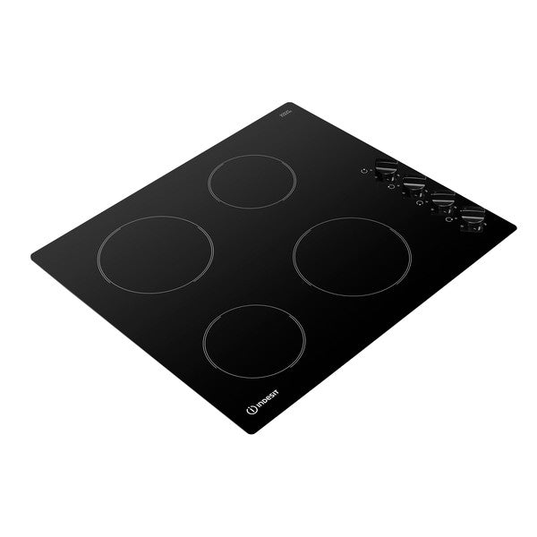 Indesit Aria Ceramic Hob With Rotary Control - Black | RI860C