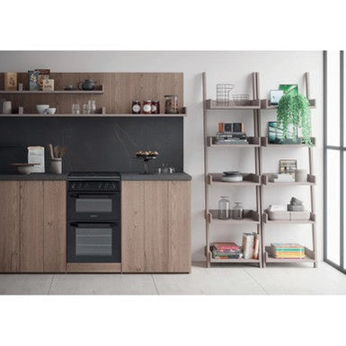 Hotpoint 50cm Twin Cavity Cooker | HD5V92KCB/UK