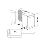 Hotpoint 60cm 14 Place Freestanding Dishwasher - Stainless Steel | H2F HL626 X UK