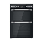 Hotpoint 60cm Electric Double Cooker with Ceramic Hob - Black | HDM67V9HCB/U