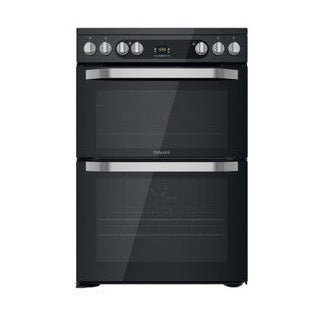 Hotpoint 60cm Electric Double Cooker with Ceramic Hob - Black | HDM67V9HCB/U