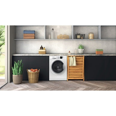 Hotpoint 7kg Anti-stain Washing Machine 1400rpm - White | NSWE 7469 WS UK
