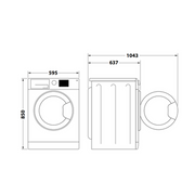 Hotpoint 9KG 1400rpm Washing Machine - White | HNR9W64WSIRE