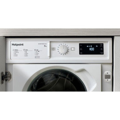 Hotpoint 9kg Built-in Anti-stain Washing Machine 1400rpm - White | BI WMHG 91485 UK
