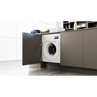 Hotpoint 9kg Built-in Anti-stain Washing Machine 1400rpm - White | BI WMHG 91485 UK