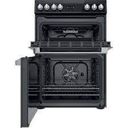 Hotpoint Electric Freestanding Double Cooker, 60cm | HDT67V9H2CB