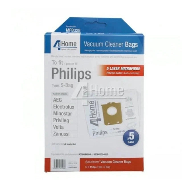 Microfibre Vacuum Bags Philips / Electrolux S-Bag EXSMFB328